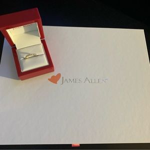 14K yellow gold 1/2 carat Diamond row ring from James Allen (VS clarity)